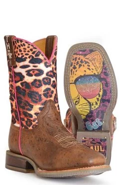Children's Tin Haul Cheetah Sparkles Western Boot #14-018-0077-0871 -Western Boots 00e7ae2b4f1e3ec1a59be4fd42d77ce9