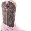 Children's Roper Brown & Pink Floral Boot #09-018-1901-2987