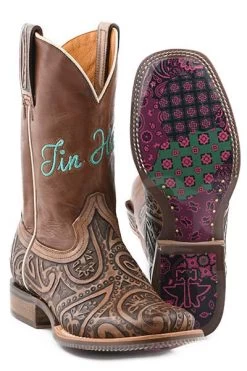 Women's Tin Haul Paisley Queen Western Boot #14-021-0007-1473