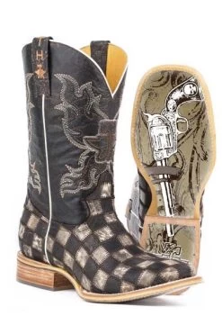 Men's Tin Haul Gunmetal Check Boot #14-020-0007-0206 -Western Boots 1402000070206a