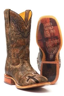 Men's Tin Haul John 3:16 Boot #14-020-0007-0301BR 5 Men's Tin Haul John 3:16 Boot #14-020-0007-0301BR -Western Boots 1402000070301a