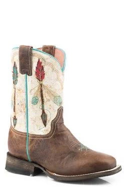Youth's Roper Arrow Feather Western Boot #09-119-7022-8287