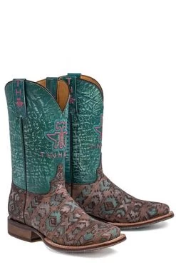 Women's Tin Haul Painted Warrior Boot #14-021-0077-1430BR -Western Boots 43aaaa6ca8a62bc996fc84580c85450a