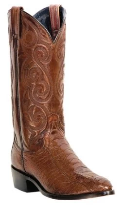 Men's Dan Post Tan Ostrich Leg Round Toe Western Boot #DP26636