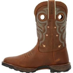 Women's Durango Brown Maverick Waterproof Boot #DRD0417 -Western Boots DRD0417 instep 1