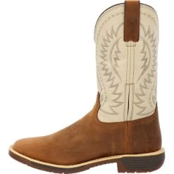 Men's Rocky Brown Waterproof Western Boot #RKW0366 -Western Boots RKW0366 instep