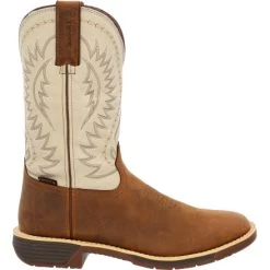 Men's Rocky Brown Waterproof Western Boot #RKW0366 -Western Boots RKW0366 profile