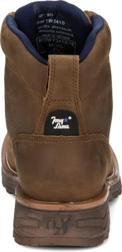Men's Tony Lama Composite Toe Conductor Work Boot #TW3410 -Western Boots TW3410 617x563 Heel