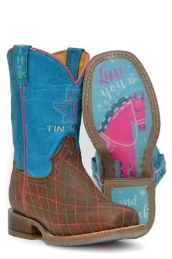 Children's Tin Haul Hearts & Colts Western Boot #14-018-0101-5013 -Western Boots b3e673209086fb87a32777694c4daa64