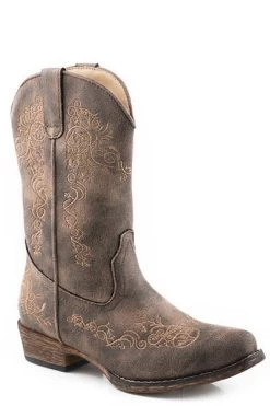 Children's Roper Brown Snip Western Boot #09-018-1566-2494