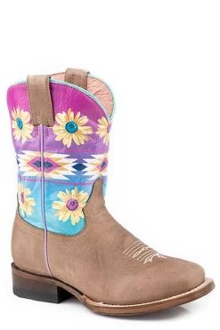 Children's Roper Daisies Western Boot #09-018-7022-1410TA